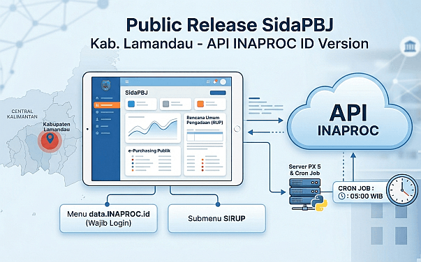 Public Rilis SidaPBJ UKPBJ Kab. Lamandau versi API INAPROC Gateway